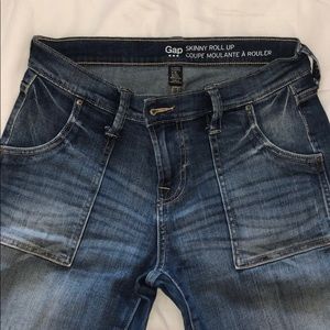 Gap Skinny Roll Up Jeans